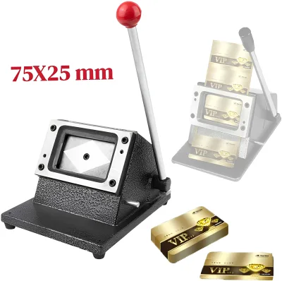 75*25mm Manual Right Corner Card Cutter Wholesale 3*1 Inch PVC Plastic ID Card Cutting Machine for Business/Office