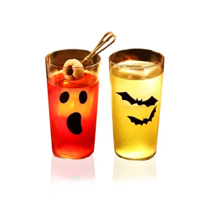 Halloween All Saints Day Design Glass Cups Coffee Mugs Gift Home Deco Fancy Glass Tumbler