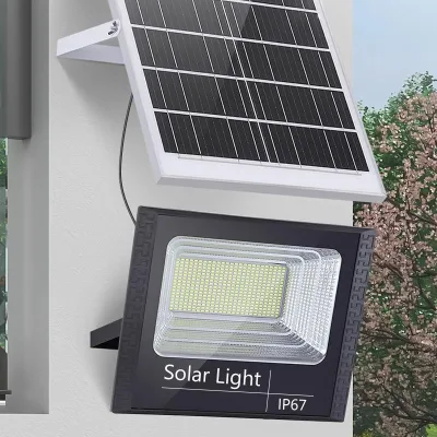 Solar Led Flood Light Hot Sell Outdoor Waterproof Garden Floodlights 208 Bright Security Lamp Lighting