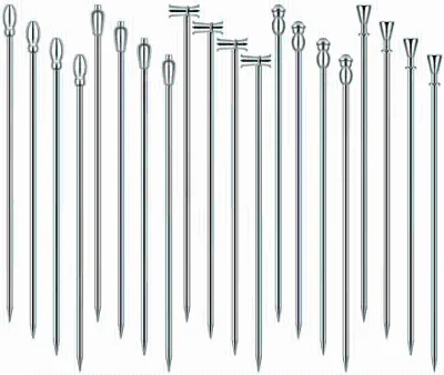 Factory Direct Bar Tools Metal Gold Silver Fruit Picks Stainless Steel 304 Cocktail Pick