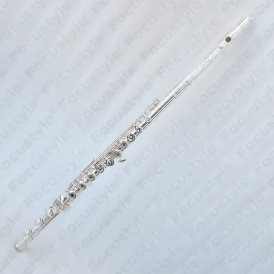 High Grade Chinese Flute Silver-Plated Flauta with Open Hole Design