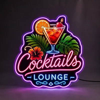 Brand Logo Sign with Logo Neon Sign and Commercial Logo Sign for Retail Drink Chain Decor and Interior Lighting Use