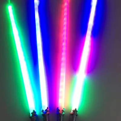 LED Luminescence Prop Cosplay Sword Light-Up Saber Flash Stick Glow Toy Space Sword for Party Decorations
