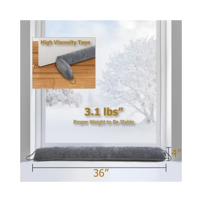 Heavy Duty Linen Fabric Door Draft Stopper