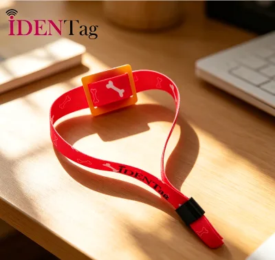 Personalized Logo RFID Woven Wristband N-TAG216 Comfortable Fabric NFC Wristband for Hotel Guest Access Control