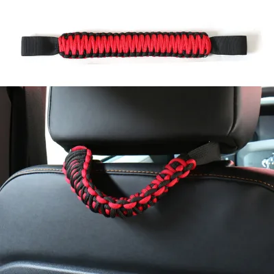 Grab Handle Paracord Grip Handle Roof Seat Pull Rope Seat Roof Rope Handle for 2022 2023 Ford Bronco  Interior Accessories