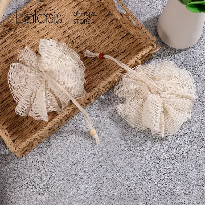Lalasis Organic Ramie Fibre Sleansing Cutin Soft and Breathable Eco Friendly Fine Mesh Ball Bath