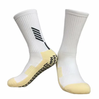 Custom Men Soccer Sock Anti Slip Non Slip Football Basketball Sports Grip Pads Cushion Socks