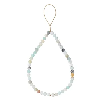 Gem-Precious Stone Beaded Phone Charms Cell Phone Lanyard Wrist Strap Handmade Natural Gemstone Phone Pendant Charm String