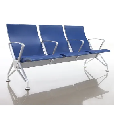 hot sale airport waiting chairs multi-color optional pu airport terminal seating 3-seater public waiting gang chair
