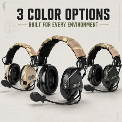 Z-TAC Electronic Hearing Protection Headset 6-Level Pickup Dual Noise Reduction for Shooting Sports Hunting Z-TAC PTT Compatible