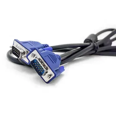 Video Vga Cable 1.8m Long 100m 10 Meter Without Screws Male to Male Black Cable Vga