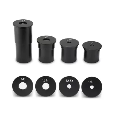Microscope Universal Accessories HD Microscope Lens 5x 10x 16x Lens Wide Angle Eyepiece Lens Interface 23.2mm