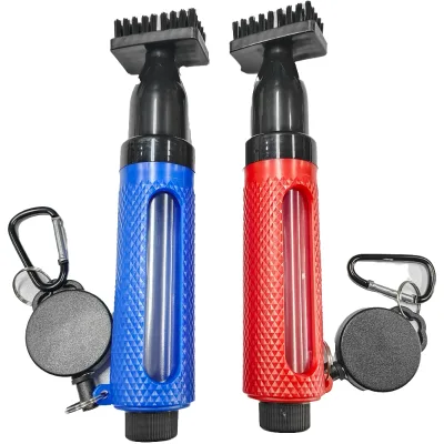 Multi-Functional Plastic Portable Golf Clubs Cleaning Brush Push Type Water Bottle Kettle Detachable Clean Accessory