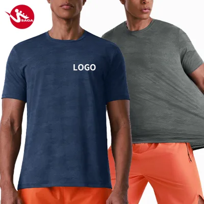 Custom OEM Loose Fit Quick Dry Breathable High Stretch Training Outdoor Gym Athletic Fitness Men sports t shirts