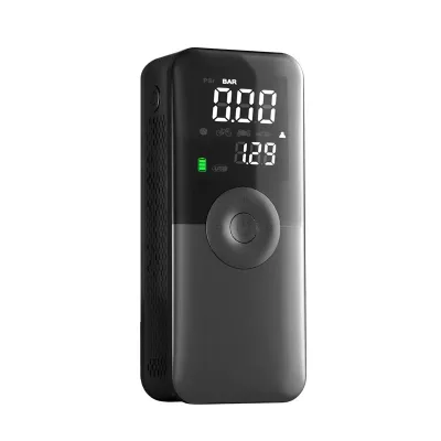 Custom Car Mounted ABS Inflation Pump Wireless Dual Power Digital Display Emergency Light Fast Inflate for Compact