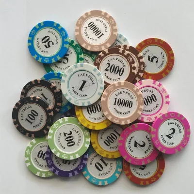 Custom Promotional Casino ABS Plastic Clay Ceramic Poker Chips Set
