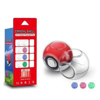 Portable Transparent Crystal Clear Case Cover Box for Nintendo Switch NS Poke Ball Plus Controller Pokeball