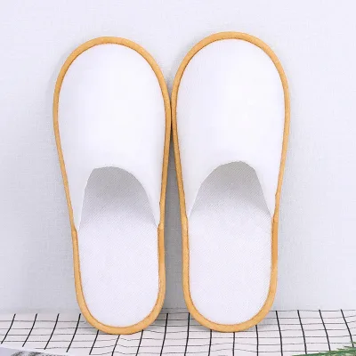 Promotion Hotel Disposable White Napped Fabric Slipper for Adults Mozambique Summer Hot-sale Light Weigh Anti-slip Hotel Slipper