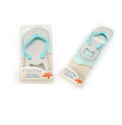 Customized Stainless Steel Slippers Bottle Opener Personalized Wedding Party Favors for Guest Gifts Flip Flop Beer Openers