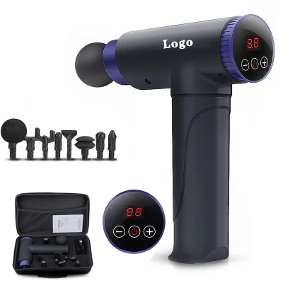 2023 Handheld Vibration Massage Gun Lithium Battery Low Noise Fascia Muscle Gun Relaxation
