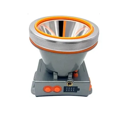 USB Rechargeable LED Headlamp with Lithium Ion Battery Wave Sensor Large Spot Flashlight Hands-Free Emergency Light Outdoor Work