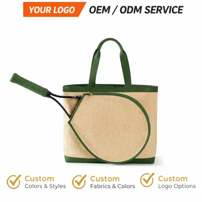 OEM Luxury Tennis Bags for Women Breathable Racket Bag Stylish Tennis Tote Oversized Storage Lightweight Ladies Sports Handbag