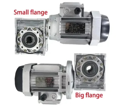 NMRV63 RV63 Worm Gear Reducer AC Motor 1.5KW 1500W Three-phase AC Motor Vertical 220V 380V Large/Small Flange Small