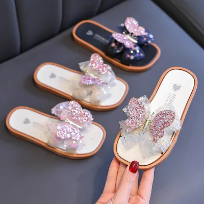 Kids Slippers,Summer Fashion Sweet Butterfly Pattern Casual Girls Slippers