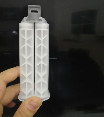 24ML 1:1 Plastic Injection Manufacturers Empty Double Barrel Tube AB Glue Dispensering empty Dual Barrel