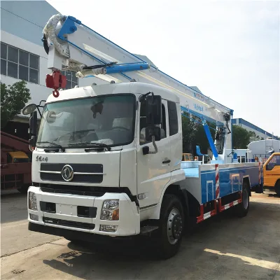 High Quality Dongfeng 6 Wheeler 20m Aerial Work Operation Platform Folding Beam Lifter Truck 150-250HP 4-6L Diesel