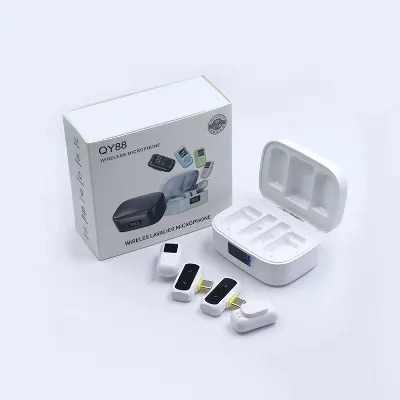small wireless microphone Wireless Lavalier Lapel Microphone for Phone Android Live Streaming Youtube Recording