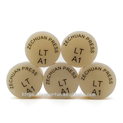 LT ZeChuan Low Transparency Press Ingots Blocks 5pcs for Casting Dental Veneer