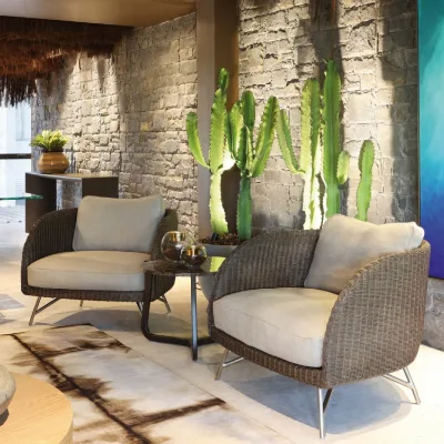 Stainless Steel Indiana Lounge Chair Designer Recliner Upholstered Leisure Armchair Eco-Friendly Bedroom Home Villa Use