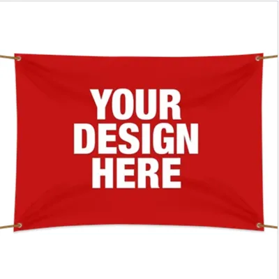 Textile Banner Wall Hanging Printed Propaganda Heavy Duty Cloth Banner for Open Notice