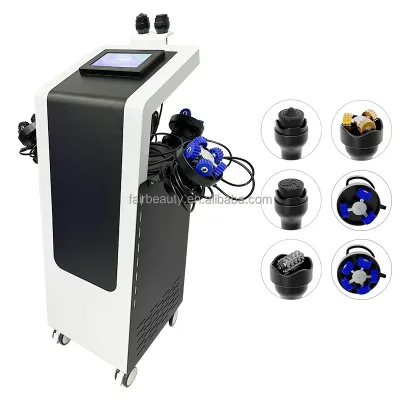 6 Handles Vacuum Roller Lymphatic Drainage Slimming Machine 360 Rotating Inner Ball Roller for Beauty Salon