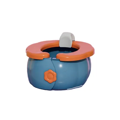 Cute Pumpkin Look Folding Kids Bathroom Training Baby Potty Chair