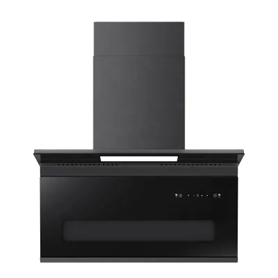 Digital Hood Switch Electric Smart WiFi Control Stainless Steel Black Wall-Mounted Kitchen Exhaust Rang Hood Extractor