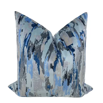 Exclusive Design the Latest Light Blue Light Blue Gradient Ink Print Pillow case 45*45cm 50*50cm 60*60cm
