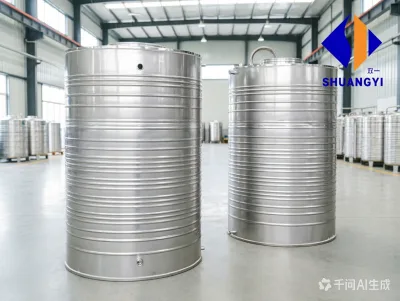 3m3 3000L Vertical Round Stainless Steel Water Tank SUS304/316 Anti-Rust Storage Tank for Africa Domestic Water Supply