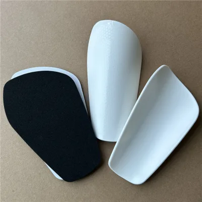 High-Temperature PBT Material Shin Guards Football Shin Pads Hot Stamping Honeycomb Pattern Soft Protective Sublimation Heat