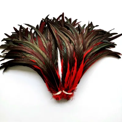 50Pcs Colorful 20-25cm Rooster Tail Feathers Handmade Large Wedding Party Decorations Long Plumes Table Centerpieces
