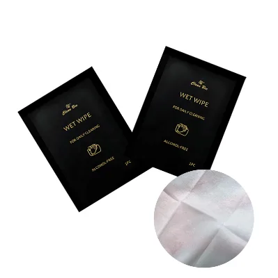 Custom Logo Disposable Alirne Travel Home Individually Packed Tissue Premium Hand Cleaning Mini Wet Wipes
