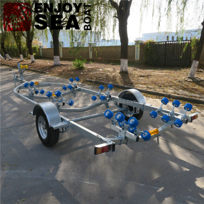China Factory Supply  RIB Boat Aluminum Trailer Semi Boat Trailer Folding Boat Trailer