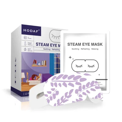 Heated Steam Eye Mask Gently Warms Eyes to Reduce Puffiness Dark Circles and Tension From Fatigue