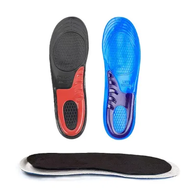 Sports Massaging Silicone Gel Insoles Arch Support Orthopedic Plantar Running Insoles for Shoes HA00107