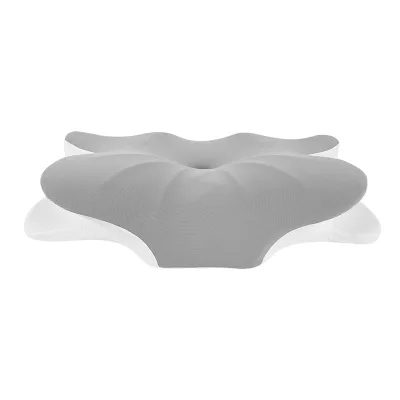 Knitted Memory Foam Neck Pillow for Pain Relief Side Sleeping and Nursing Effective Cervical Pillow