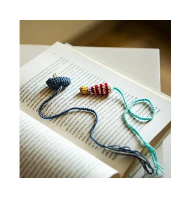 Wholesale Customized Hand Crochet Book Markers Cute and Lovely Marine Style Boat or Lighthouse 30cm Length