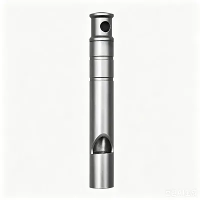 Outdoor Survival Whistle Metal Emergency Signal Whistle Lightweight Straight Handle for Hiking Camping