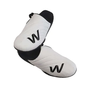 Woosung Factory Price White Durable Pu Martial Art Taekwondo Shoes Taekwondo Sports Shoes